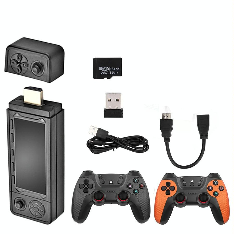X9 Ultra Video Game Stick Console - 2.4G Double Wireless Controller - 128Gb - 42000 Games - 64Gb 37000+ Games
