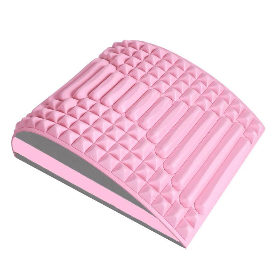 Blue Lumbar Massager For Spinal Stretching And Relaxation - Colour Matching Pink