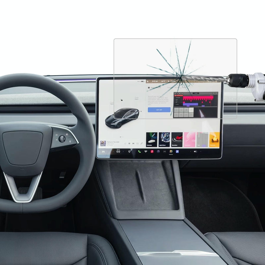 Tempered Glass Film for Car Navigator - Protective - For Tesla Model 3 2024