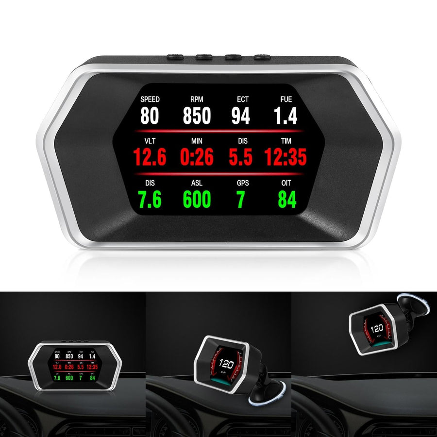 Car Hud Head Up Display Gps Speed Meter Obd2 Fault Code Eliminator