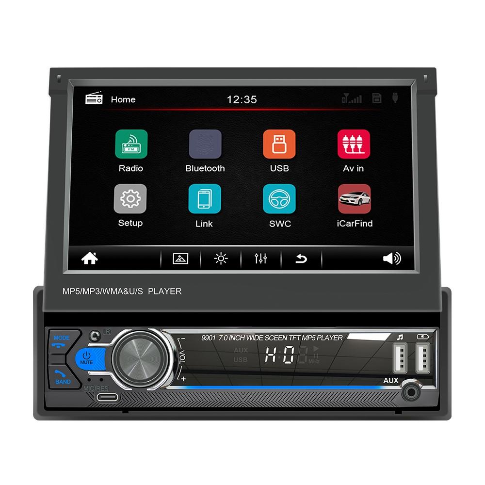 7 Inch Car Mp5 Player Fm Mobile Internet Retractable