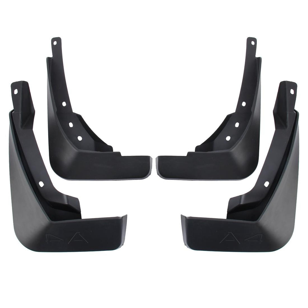 4 Pcs Car Auto Semi-Rigid Pvc Splash Flaps Fender Guard For Audi A4L 2016 Version