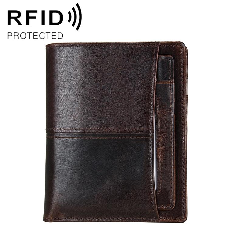 Detachable Card Holder Leather Wallet for Men - Antimagnetic Rfid