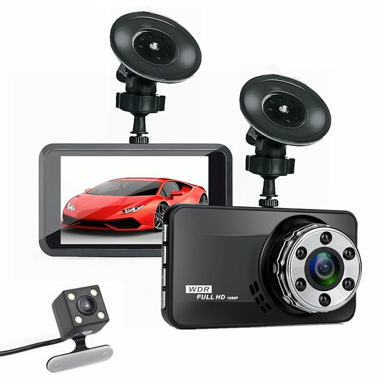Hidden Dual-lens Car Dvr with Reversing Video Monitor