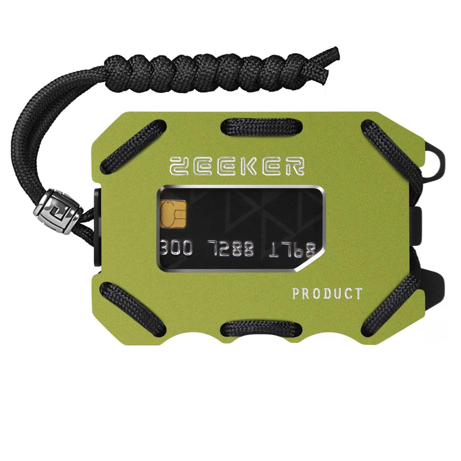 Rfid Metal Card Holder With Bottle Opener Green