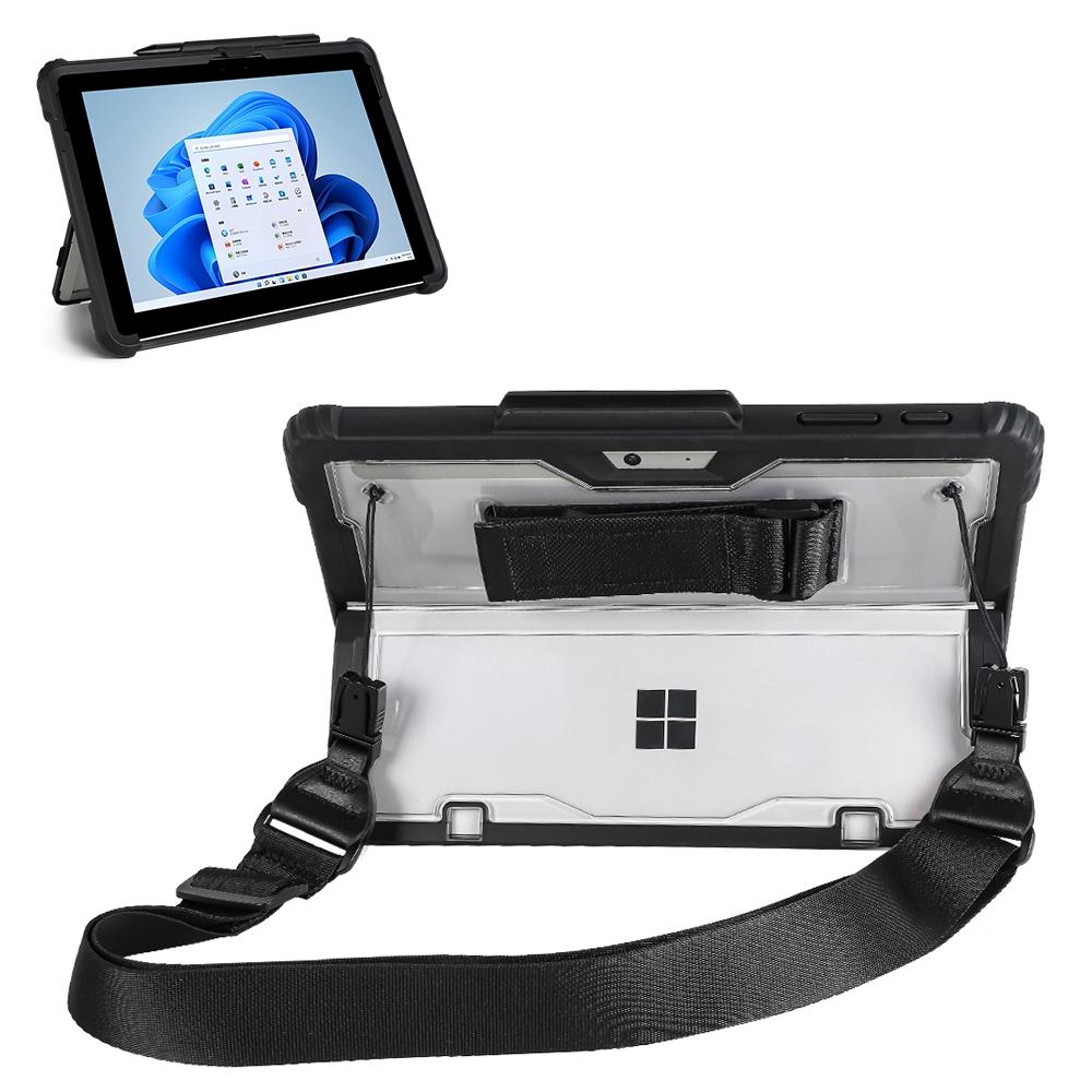 Acrylic Transparent Laptop Case with Hand Shoulder Strap for Microsoft Surface Pro 4-7