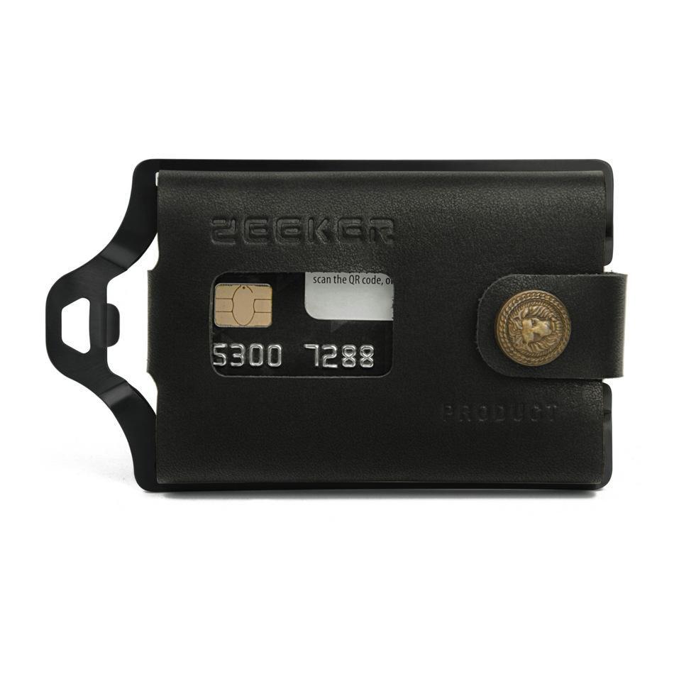 Stainless Steel Edc Wallet Black Metal Card Holder