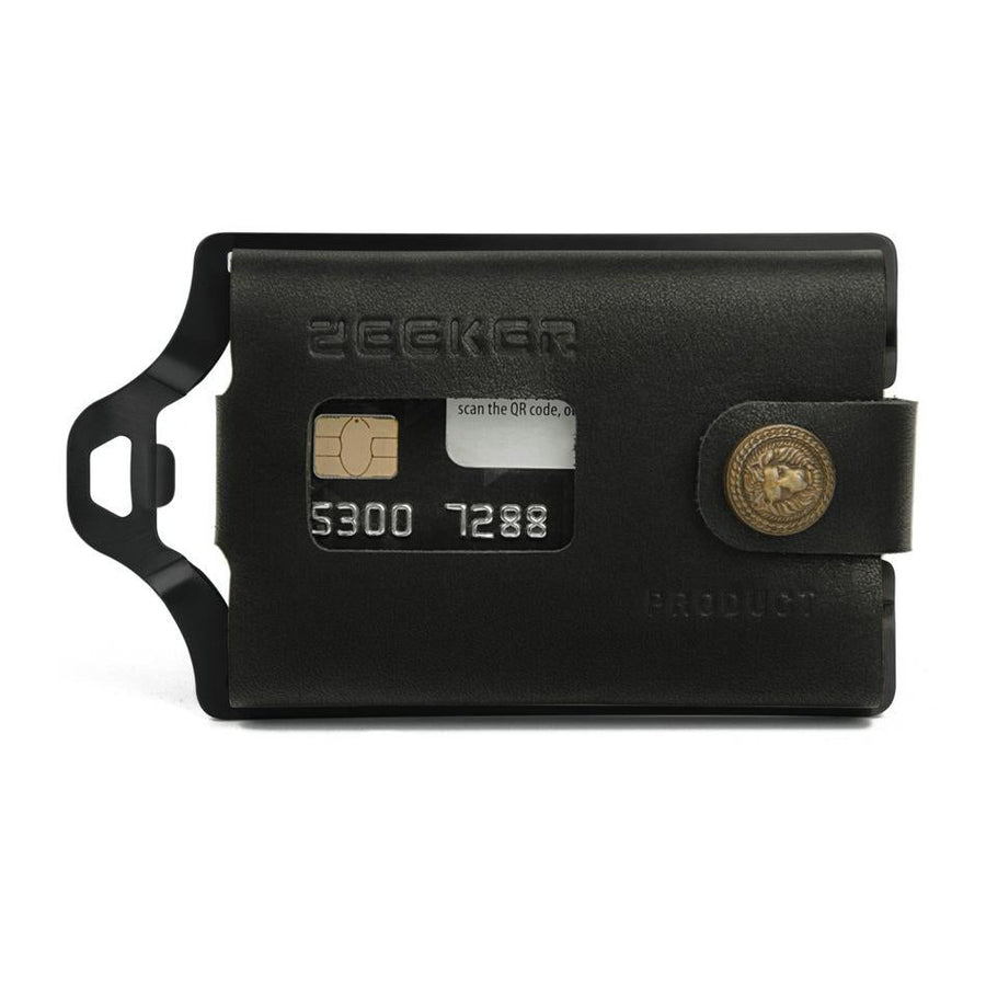 Stainless Steel Edc Wallet Black Metal Card Holder