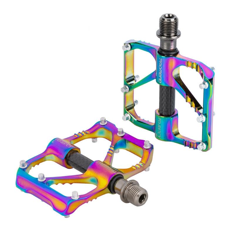 Colourful Aluminum Alloy Bike Pedals With 3 Bearings