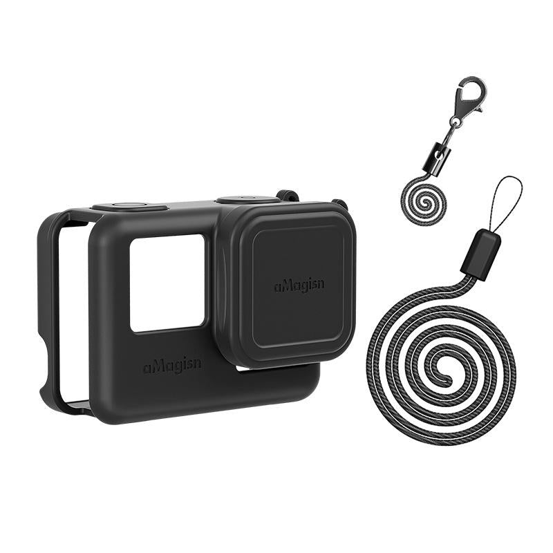 Silicone Case for Insta360 Ace Camera - Protect your Gear - For Insta360 Ace (Black)