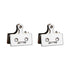 2 Pairs Metal Sintered Disc Brake Pads For Bikes & Scooters - 01F