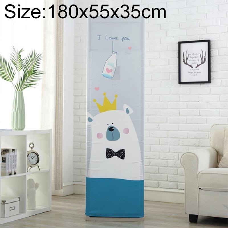 Love Bear Fabric Dust Cover - 180x55x35cm Vertical Cabinet Type All-inclusive Ac