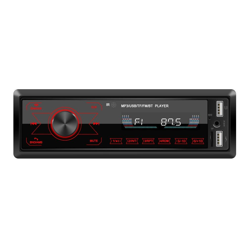 Touch Car Bluetooth Speakerphone With Double U Disk & Colourful Lights - Standard + 16G Memory Card