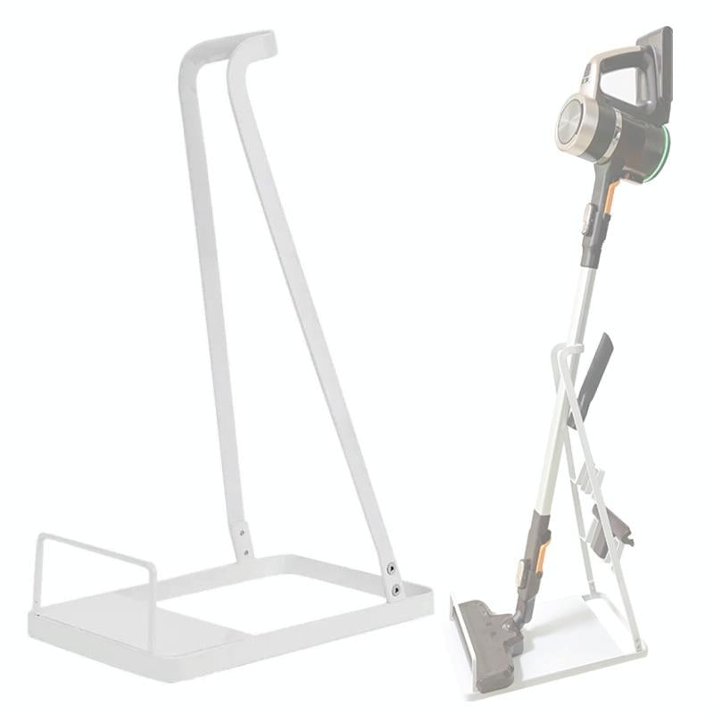 Space-saving Floor Storage Bracket for Dyson Vacuum Cleaners - Universal Type White