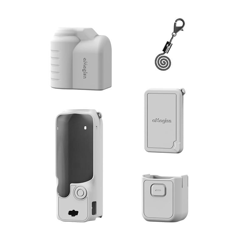 5-in-1 Silicone Case for Dji Pocket 3 Camera Accessories - 5 In 1 Gray