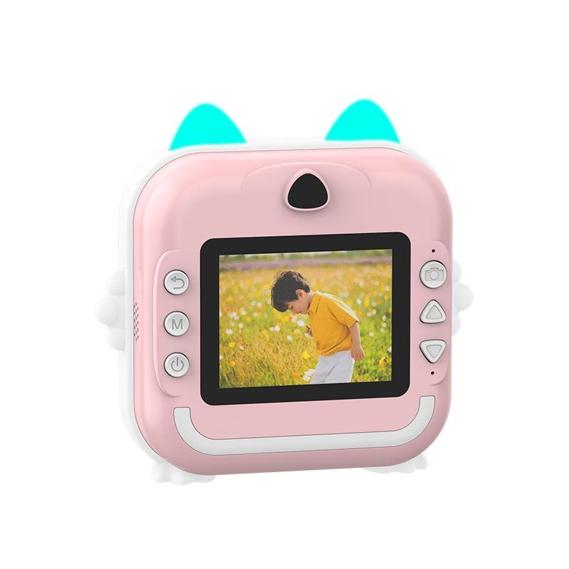 Instant Camera with Thermal Printer and Hd Video - Blue 16g - 16G Pink