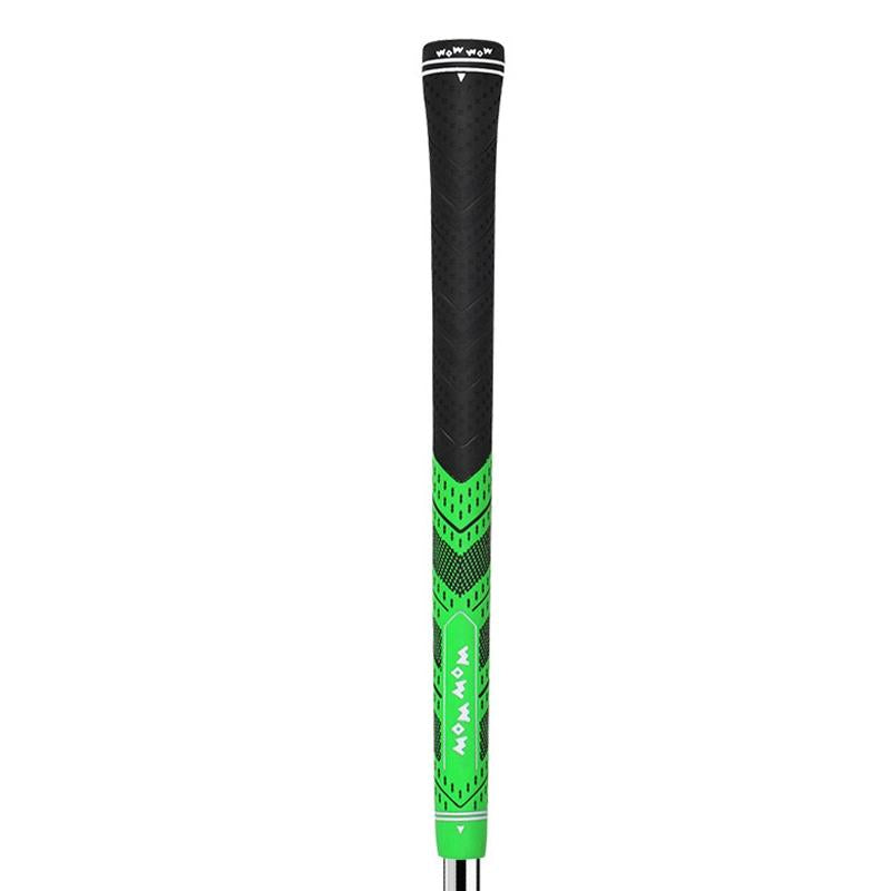 Anti-slip Golf Club Pole Cover - Protective Rubber Grip Gray - Green No Cotton Yarn