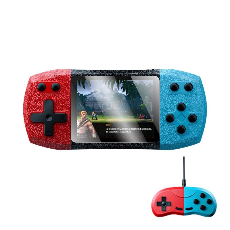 3 Horizontal Screen Pocket Console - 620 Games - Double Player - Red / Blue