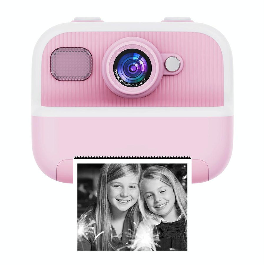 Blue Children'S Thermal Camera With Dual-Camera 1080P Hd 2400W Pixel 2.4-Inch Display - Pink+32Gb