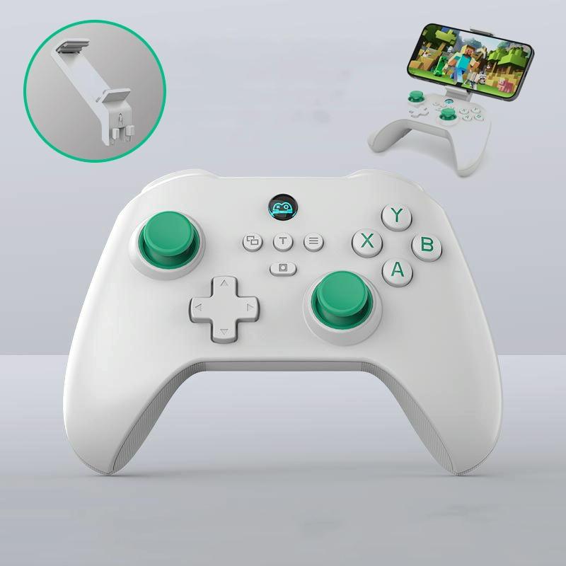 Wireless Bluetooth Game Controller For Switch Ios Android Pc Ps3 Ps4 - Black - White+Bracket