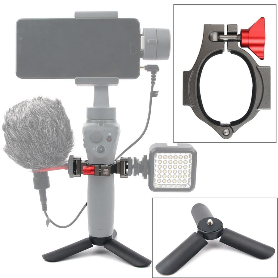 Compact Tripod Mount for Dji Mobile 2 with Flashlight Extension