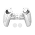 Black Silicone Protective Case for Ps5 Gamepad - Anti-skid Cover - White + 2 Hats