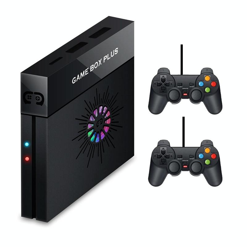 X6S 4K Hd Tv Game Console With Wired Handle - 128G Double Battle For Psp / N64 3D Arcade - 128G Wired Handle