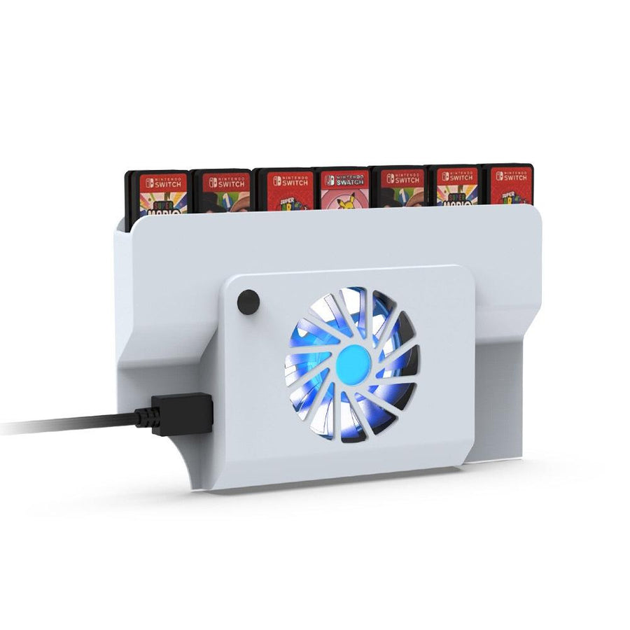Oled Cooling Fan with Storage Slot for Switch - Compact Design