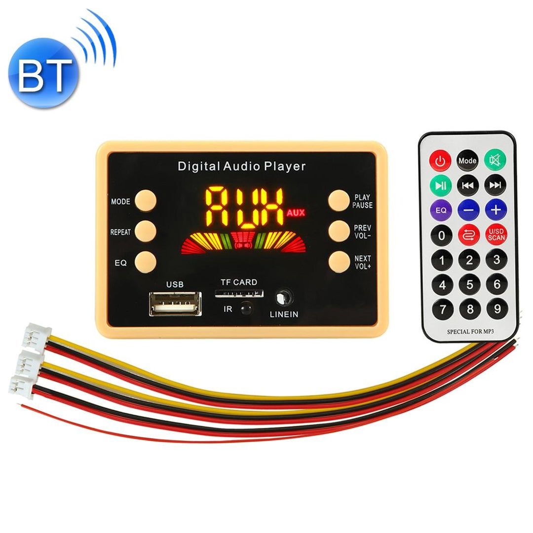 5V Car Audio Mp3 Player With Bluetooth & Remote - Fm Radio Tf Card Usb