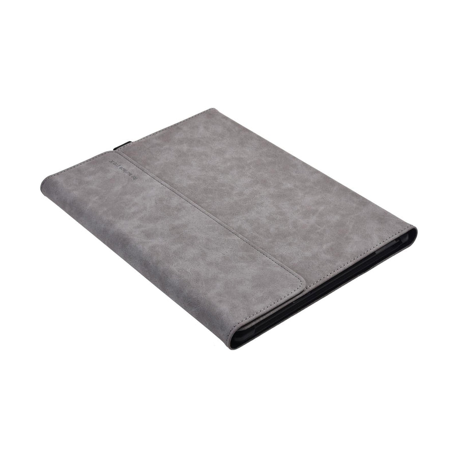 Light Gray Leather Tablet Case For Microsoft Surface Pro X - 13 Inch