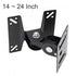 Universal 14-24 Tv Wall Mount Bracket - 180 Degree Rotation