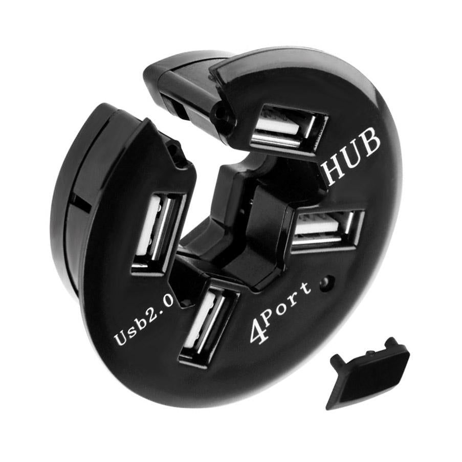 4-Port Usb 2.0 Hub With Anti-Dust Cup