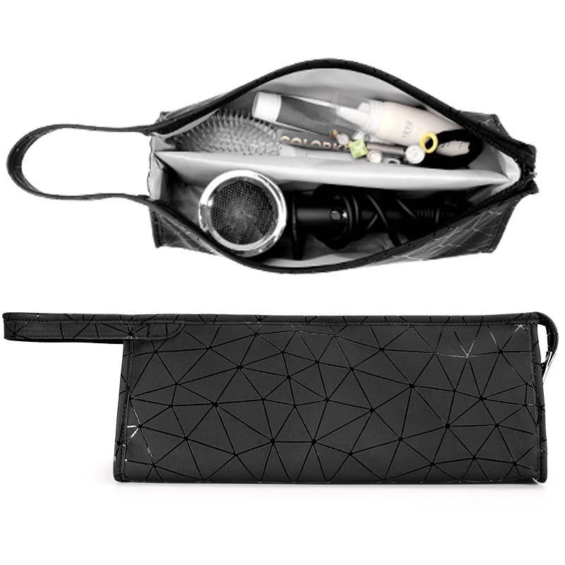 Dyson Hair Dryer Storage Package with Protective Cover and Shiny Stone Design - Black