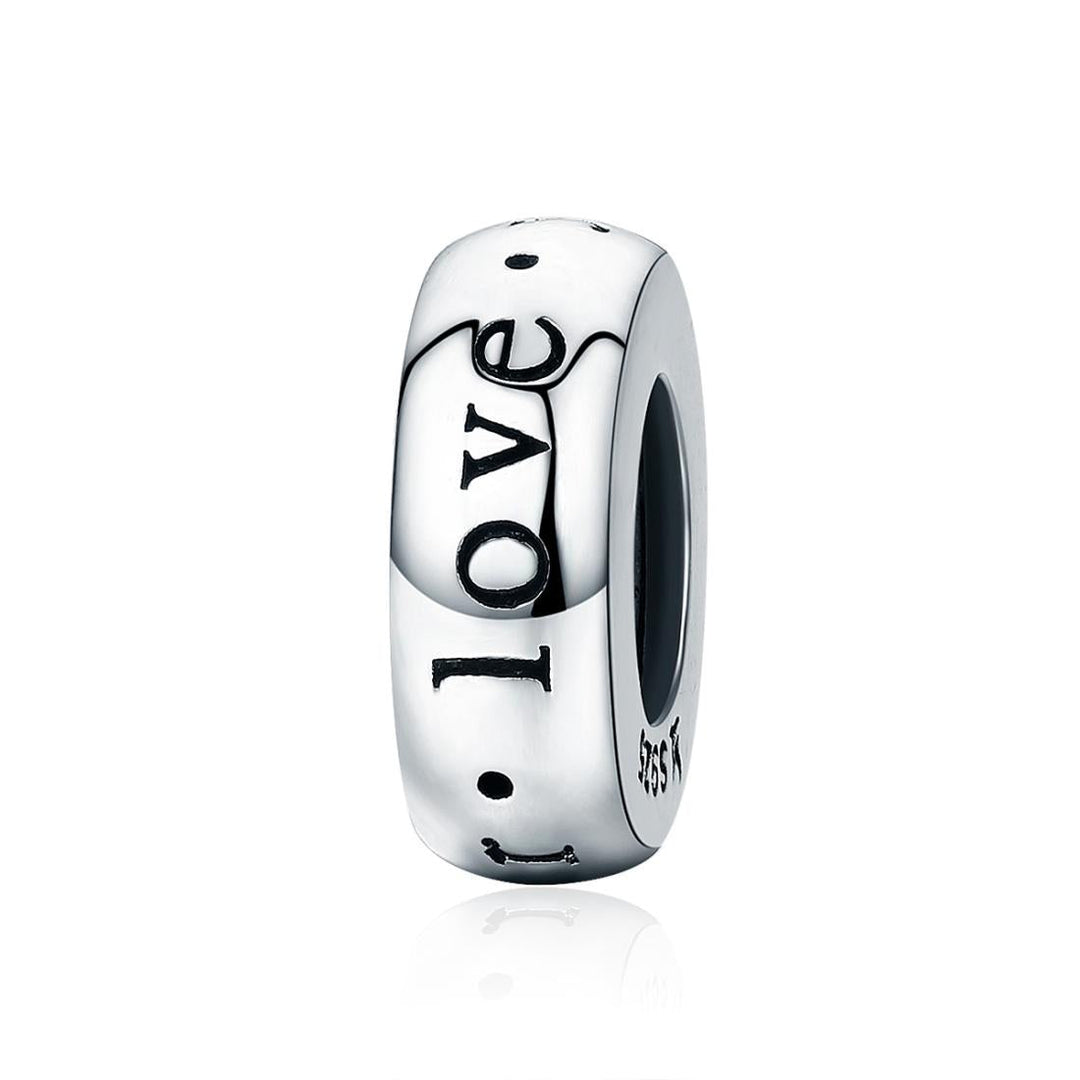 925 Sterling Silver Love Heart Beads Perfect Gift!