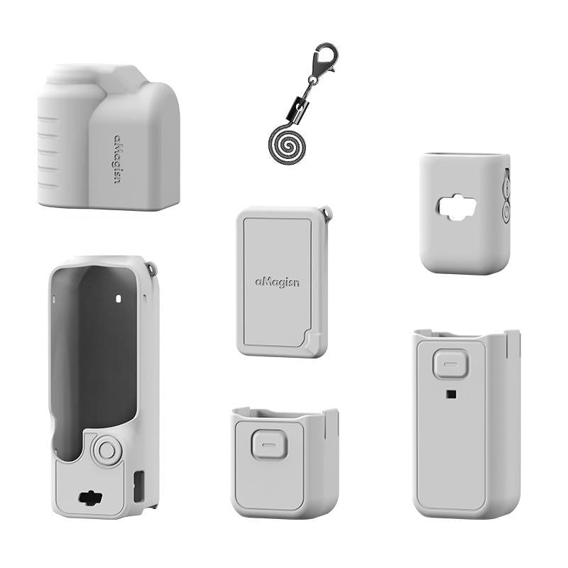 5-in-1 Silicone Case for Dji Pocket 3 Camera Accessories - 7 In 1 Gray
