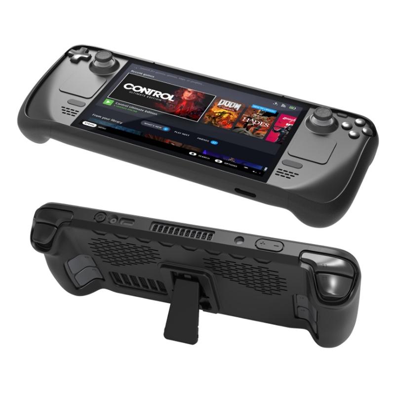 Tpu Case + Touchpad Sticker for Steam Deck Handheld - Compact Protection