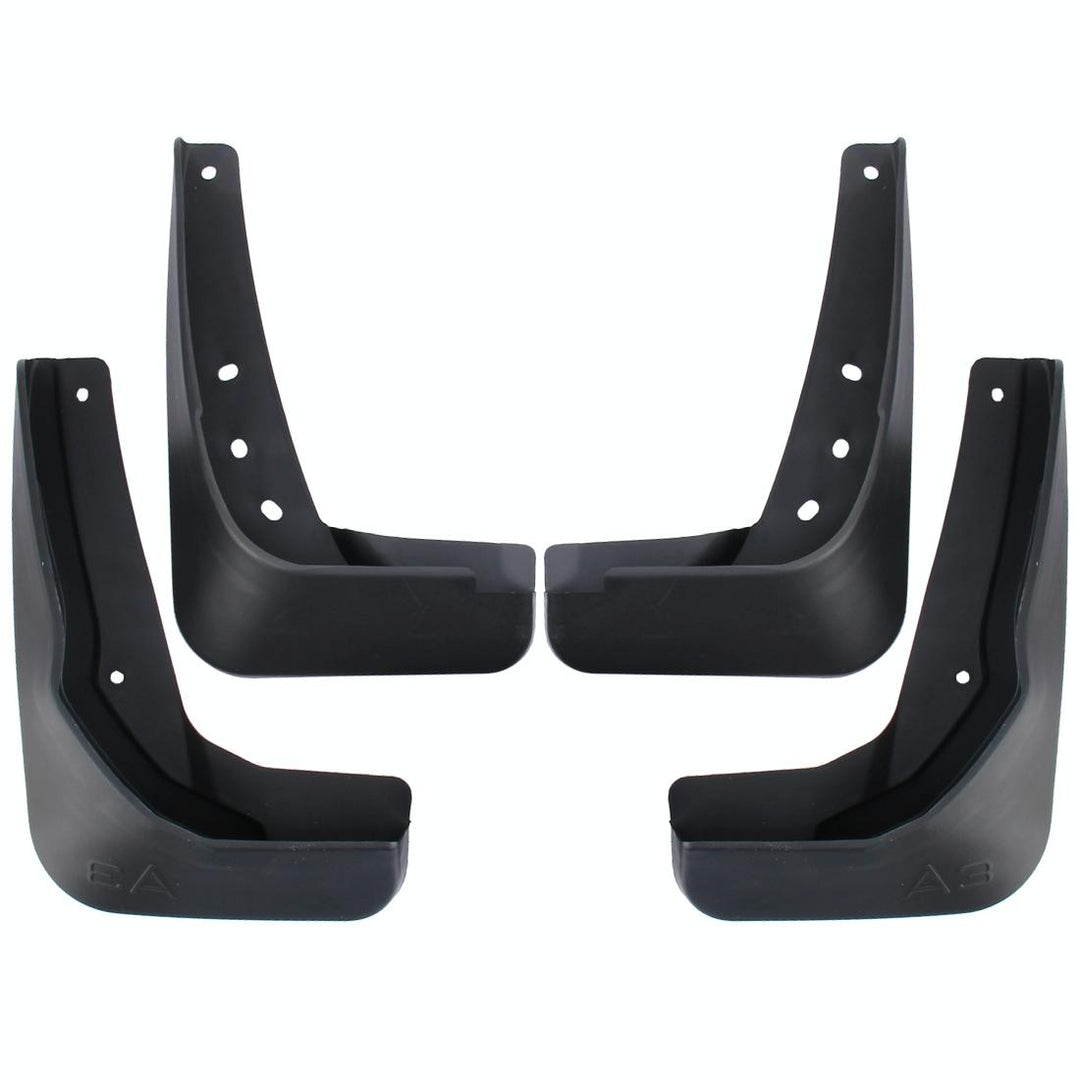 4 Pcs Car Auto Semi-Rigid Pvc Splash Flaps Fender Guard For Audi A3 Sedan 2014