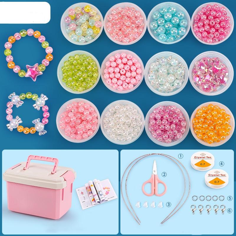 Diy Beaded Jewelry Set For Kids 12 Star Candy Cups