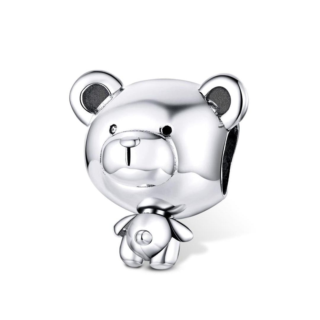 925 Sterling Silver Bear Bead Bracelet Accessories