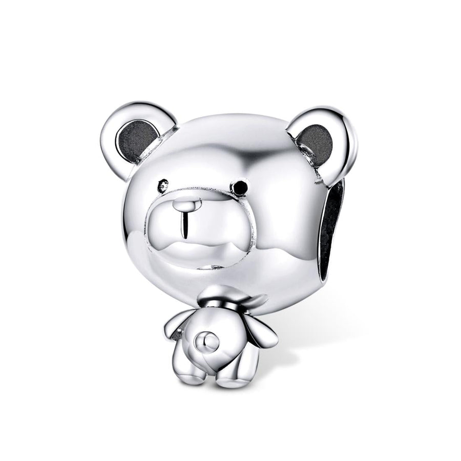 925 Sterling Silver Bear Bead Bracelet Accessories