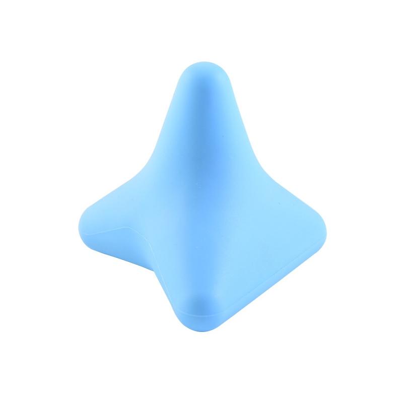 Silicone Thumb Massager For Muscle Relaxation And Fascia Massage Quadratic Blue