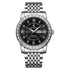Diamond Dual-calendar Luminous Quartz Watch - B2202 - White Steel-Black