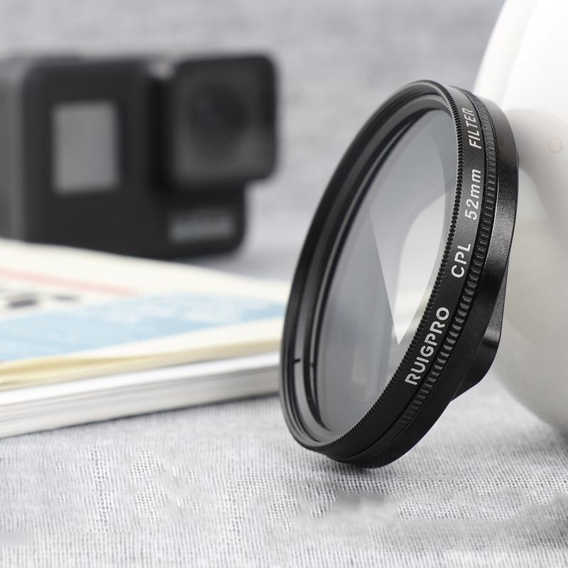 52mm Professional Filter Set for Gopro Hero 7 / 6 / 5 with Adapter and Lens Cap