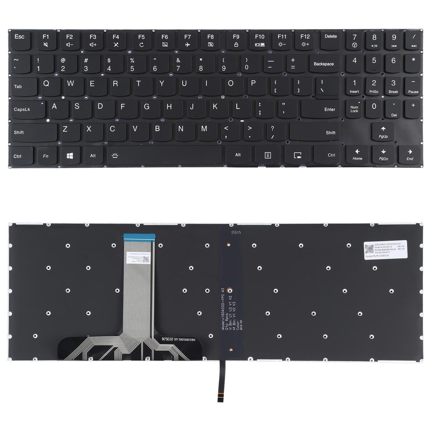 Backlit Uk Keyboard for Lenovo Legion Y520 / Y720