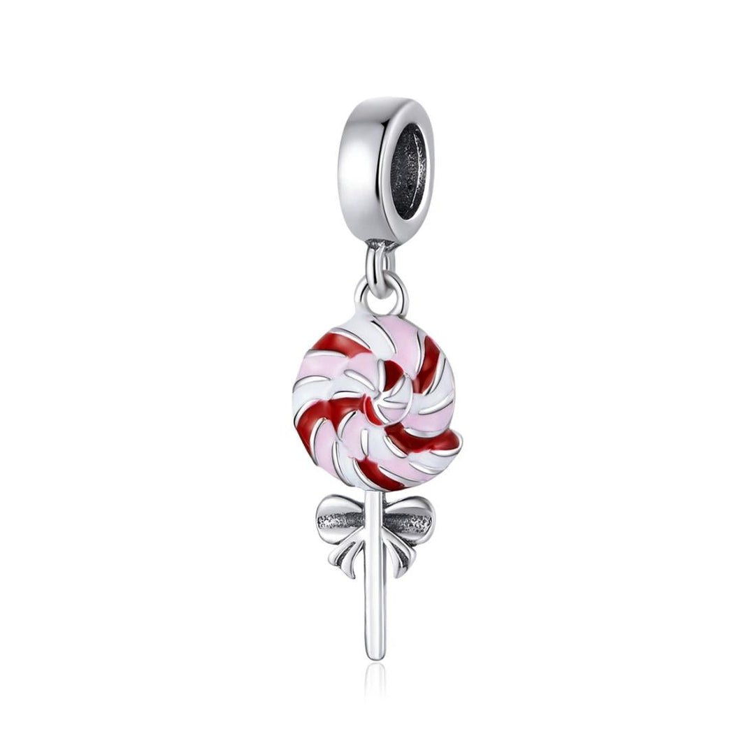 925 Sterling Silver Colorful Lollipop Pendant