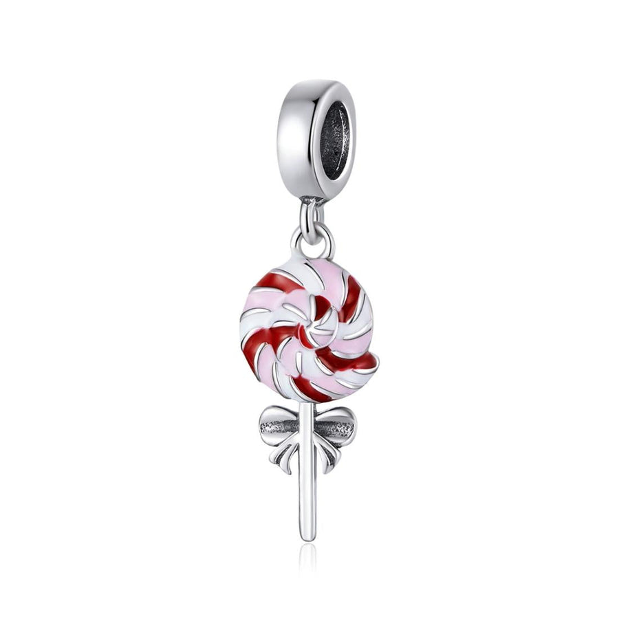 925 Sterling Silver Colorful Lollipop Pendant