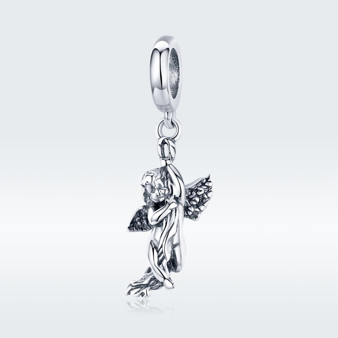 925 Sterling Silver Handmade Cupid Pendant Diy Accessory