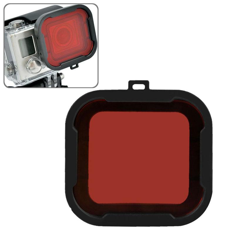 Gopro Hero4 / 3 Aqua Cube Dive Housing Filter - Red