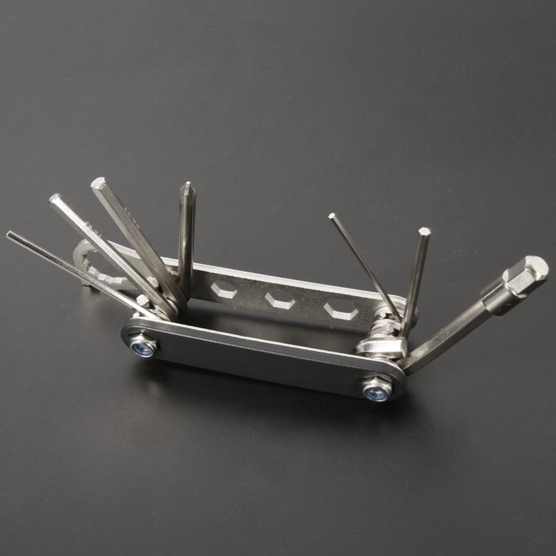 12-In-1 Portable Bike Repair Tool - Black