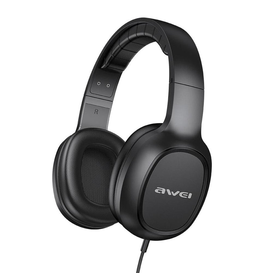 3.5Mm Stereo Wired Headset For Awei Gm-6 - Black